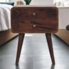 Curved Nightstand - Walnut - Image 10