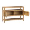 Naomi - 2 Door Storage Console Table With Ample Shelving - Natural - Image 7