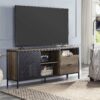 Nantan - Rustic TV Stand - Black / Oak - Image 6