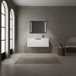 Modern 48" Bathroom Vanity Sink Combo With Spacious Storage - White