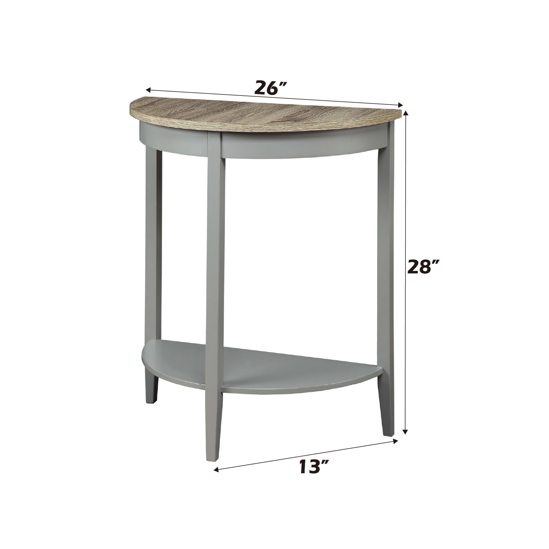 Justino - Console Table - Gray / Oak - Image 7