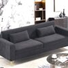 Aesthetic Sofas For Living Room, 3 Seater Couch With Classic Modern Appeal And Luxurious Soft Comfort, Easy To Maintain - Black - Image 14