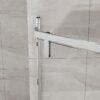 Neo - Angle Frameless Shower Door With Clear SGCC Tempered Glass - Chrome - Image 4