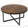 Faro - Round Coffee Table - Brown - Image 6
