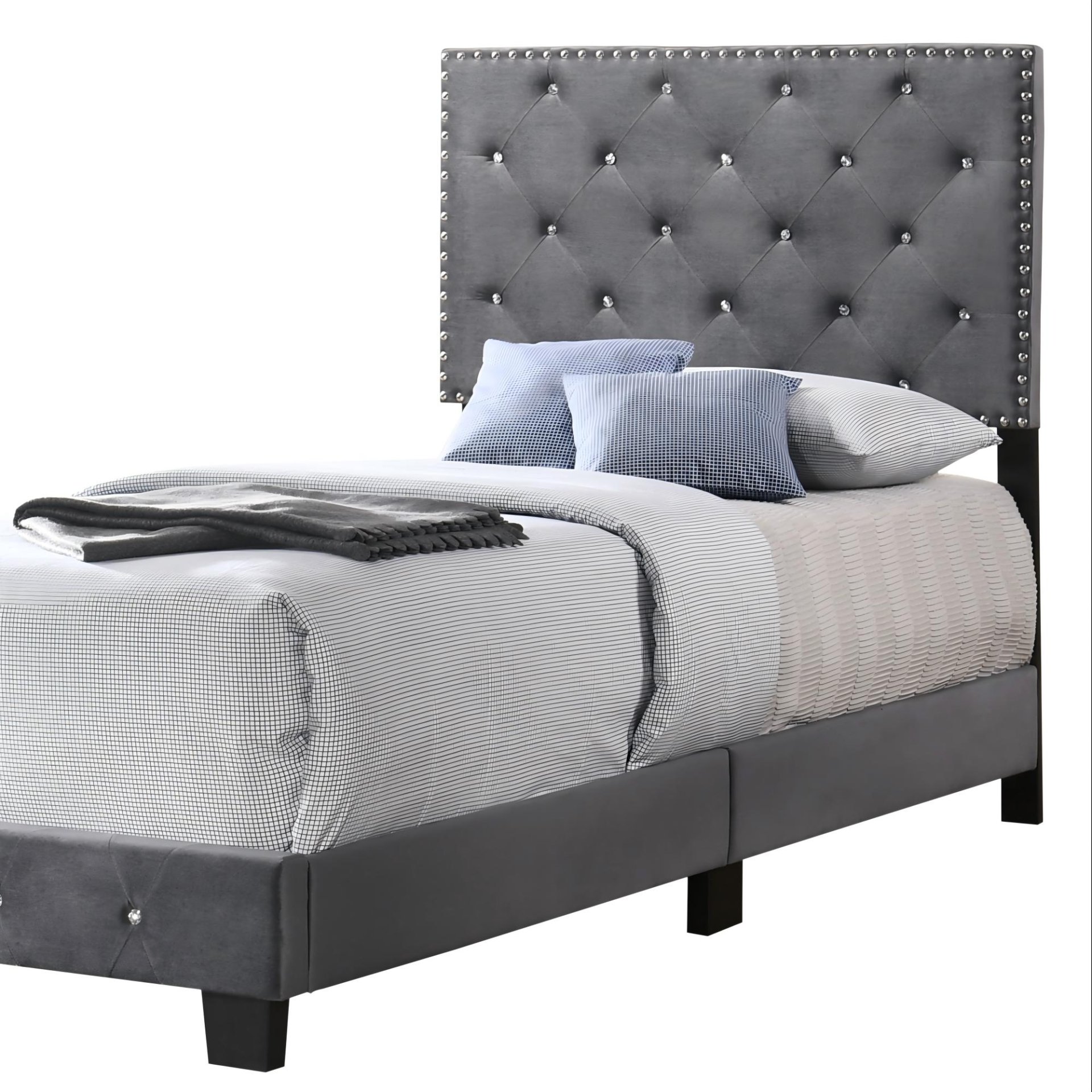 Suffolk - Twin Bed - Gray - Image 5