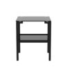 Glass Two Layer Tea Table, Small Round Table, Bedroom Corner Table (Set of 2), Living Room Side Table - Black - Image 6