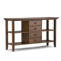Redmond - Console Sofa Table - Rustic Natural Aged Brown
