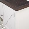 Mountina - 2 Drawer Server - Brown / White - Image 5