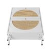 2 Door Shoe Rack, Rattan, Double Layer, Suitable For Living Room, Hallway - White - Image 20