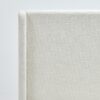 Carmen - King Upholstered Wingback Bed Frame With High Headboard - Ivory - Image 12