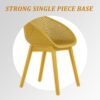 2 Piece Durable Single Chair With Mesh Hollow Out Design -Yellowish Brown - Image 12