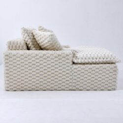 Harbor - Comfortable Luxury Sofa Turtle Fleece Fabric - White