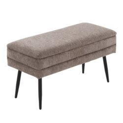 Neapolitan - Contemporary Storage Bench - Black / Brown