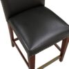 Blaire - Stationary Counter Stool With Nail Heads - Dark Brown - Image 8