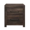 Monica - Nightstand With Spacious Drawers Bar Handles - Dark Oak - Image 4