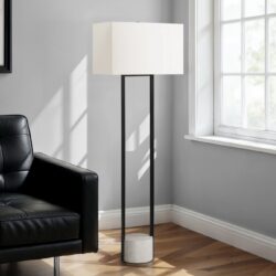 Lighting, Floor Lamp, Contemporary - Black / Beige