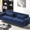 Aesthetic Sofas For Living Room, 3 Seater Couch With Classic Modern Appeal And Luxurious Soft Comfort, Easy To Maintain - Blue - Image 10