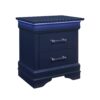 Charlston - Queen Sleigh Bedroom 5 Piece Set With LED Headboard - Blue - Image 10