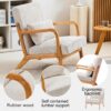 Accent Chair & Pillow Upholstered Arm Chair - Beige - Image 16