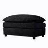 Oversized Recliner Chair With Movable Ottoman, Soft Chenille Upholstered Indoor Lounge Chair - Black - Image 14
