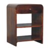 Aspen - Open Bedside Table - Dark Brown - Image 3