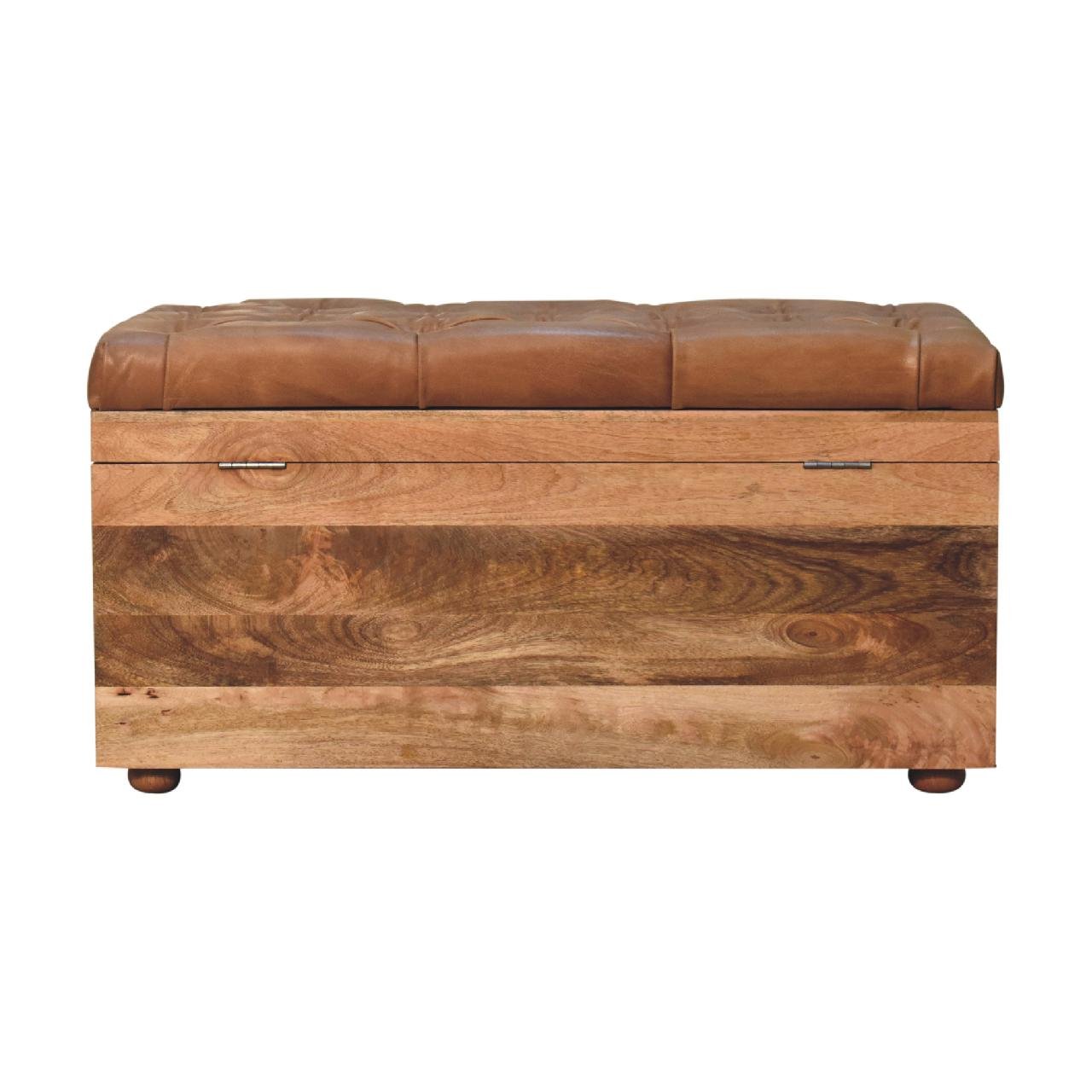 Buffalo - Hide Storage Trunk - Oak - Image 11