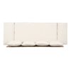 Outdoor Patio Daybed Sofa, 3 Seat Sofa With Foldable Arm 4 Back Pillows - Teak / Beige - Image 25