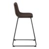 Office Chair, Bar Height, Standing, Computer Desk, Work, Leather Look, Contemporary, Modern - Brown - Image 11