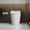 Smart Toilet Bidet Combo With Foot Sensor, LED Display, Heated Seat And Airflow, Ceramic - White - Image 4