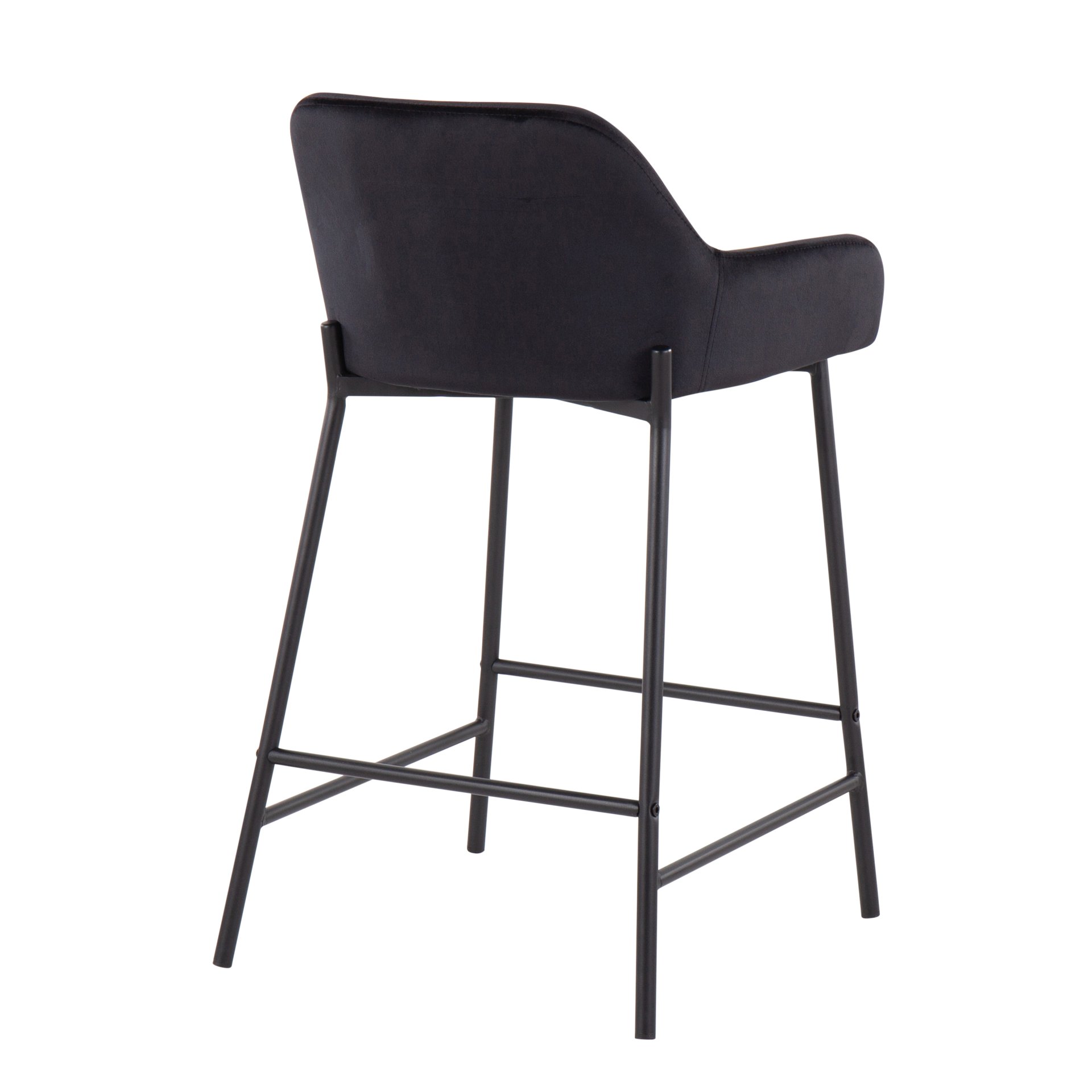 Daniella - Industrial Fixed Height Counter Stool (Set of 2) - Black - Image 4