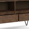 Chase - Low Bookcase - Rustic Natural Aged Brown - Image 7