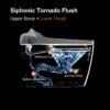 Smart Toilet Bidet Combo With Foot Sensor, LED Display, Heated Seat And Airflow, Ceramic - White - Image 11