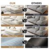 Multifunctional Convertible Sofa Bed With 2 Tumbler Backrests And 2 Pillows, Diy Modern Upholstered Couch - Beige - Image 18