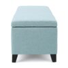 Contemporary Storage Ottoman With Extra Seating Functionality - Light Blue - Image 7