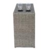 2 Person Wicker Conversation Set With Cushions, Weather Resistant - Gray Mix - Image 5
