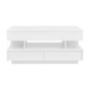 Lift Top Coffee Table With 2 Drawers, Multi Functional Lift Top Coffee Table With High Gloss Finish For Living Room - White - Image 14