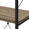 Bookshelf, Bookcase, 4 Tier, Office, Bedroom, Contemporary, Modern - Taupe - Image 4