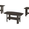 Table Set: Coffee, End, Side, Accent, Living Room, Transitional (Set of 3) - Oak - Image 2