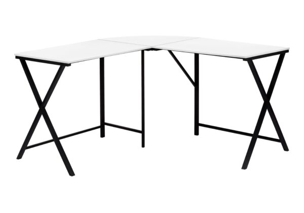 Computer Desk, Home Office, Corner, L Shape, Contemporary & Modern - White