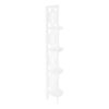 Bookshelf, Bookcase, Etagere, Corner, 4 Tier, For Office, Transitional - White - Image 5