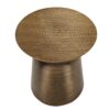 Drum Accent Side Table, Durable Construction - Copper - Image 3