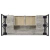 Charm - Writing Desk With 4 Drawers And Open Shelf - Driftwood / Gray - Image 9