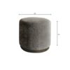 Oval Accent Ottoman - Brown - Image 3