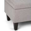 Monroe - Storage Ottoman - Cloud Gray - Image 6