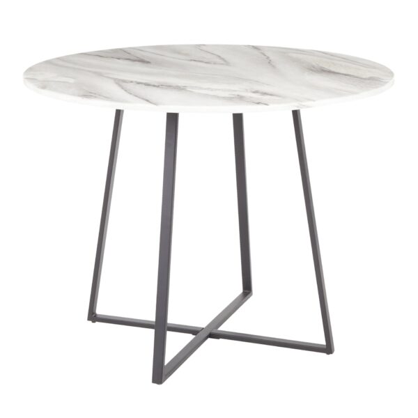 Cosmo - Contemporary Dining Table - Black / White