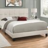 Queen Size Bed, Upholstered, Transitional - Beige - Image 9