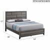 Glasgow - Queen Bed Frame With Headboard - Gray - Image 5