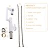 Modern Bathroom Sink Faucet With Spray Function, Temperature Display, Anti Skid Switch, Brass - White - Image 4