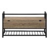 Bench, Entryway, Hallway, Storage, Rectangular, Contemporary & Modern - Taupe - Image 4