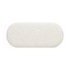 Fuji - Upholstered Bedroom Accent Bench With Natural Legs - Ivory White - Image 3